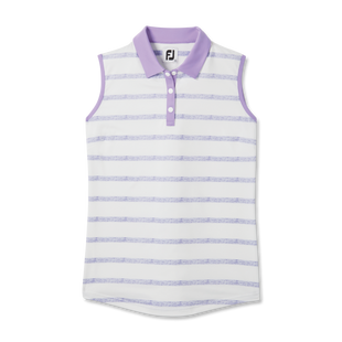 Women's Spacedye Stripe Sleeveless Polo