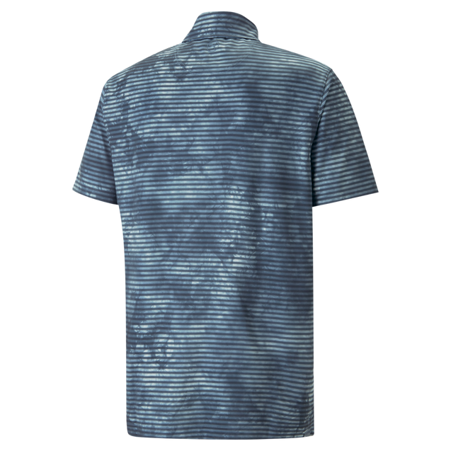 Men's Cloudspun Dye Stripe Short Sleeve Polo | PUMA | Shirts