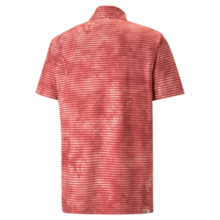 Men's Cloudspun Dye Stripe Short Sleeve Polo PUMA