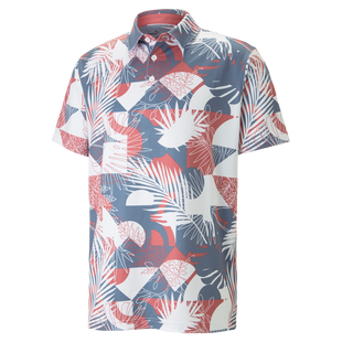 Men's MATTR Geo Short Sleeve Polo PUMA