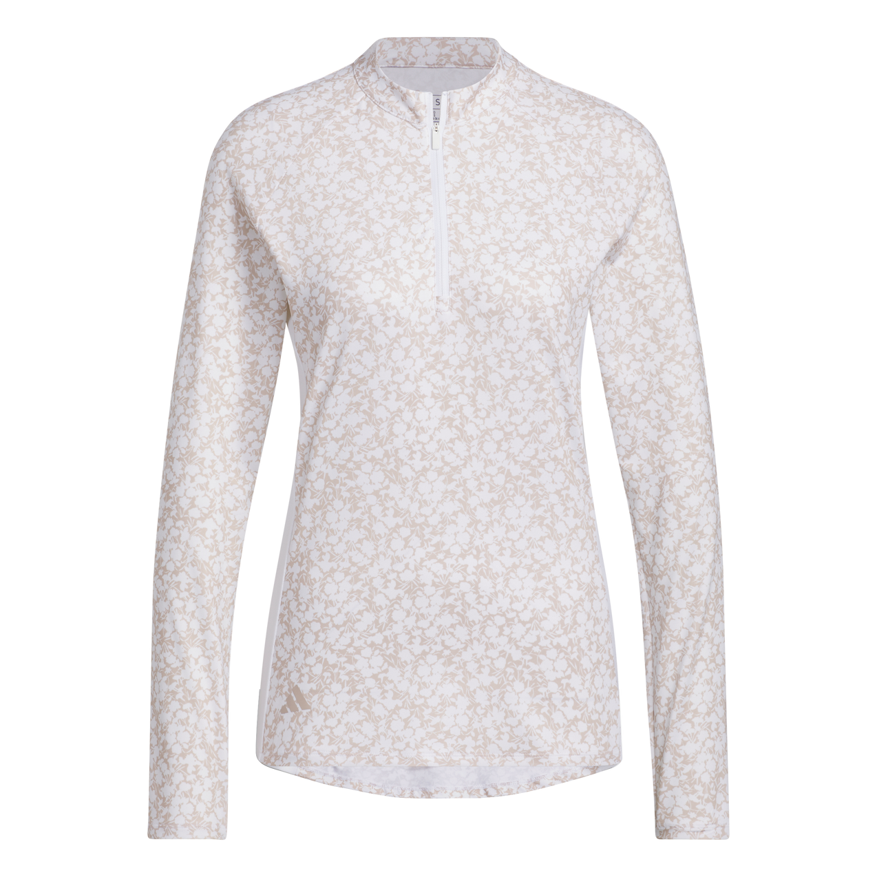 Women's Printed Mock Long Sleeve Polo