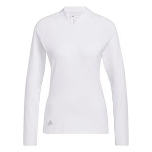 Women's Solid Long Sleeve Polo