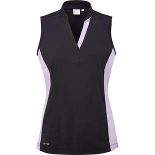 Ping Iona Ladies Golf Polo Shirt - Flamingo/White Ping Iona Ladies Golf Polo Shirt - Flamingo/White