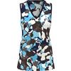 Women's Abstract Print V-Neck Sleeveless Top