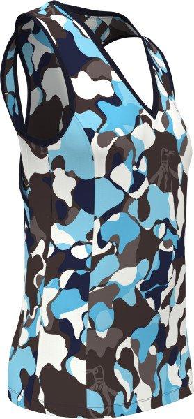 Women's Abstract Print V-Neck Sleeveless Top