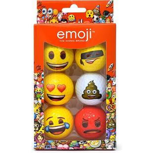 Balles emoji - 6 balles GOLF SUPPLY HOUSE