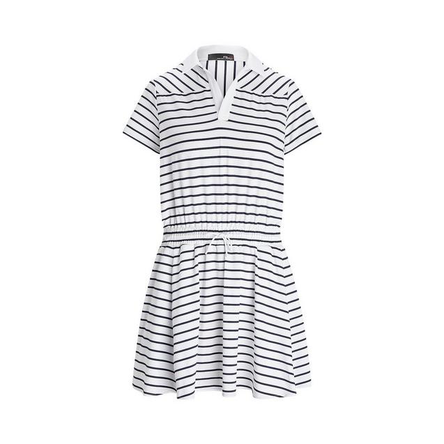 Women's Striped Short Sleeve Polo Dress RLX