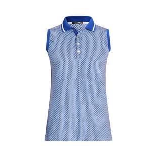 Women's Abstract Geo Print Sleeveless Polo RLX