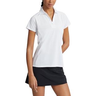 Women's Scalloped V-Neck Short Sleeve Polo RLX