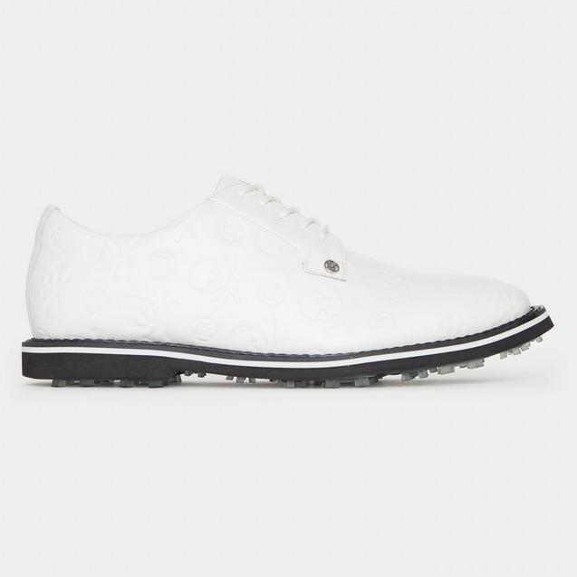 Men's Debossed Gallivanter Spikeless Golf Shoe - White/Black, G/FORE