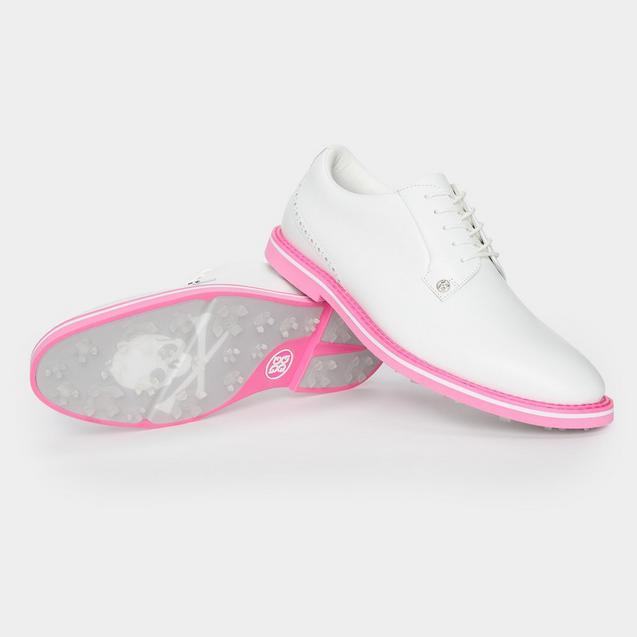 Men's Brogue Heel Gallivanter Spikeless Golf Shoe - White/Pink