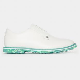 Men's Saddle Gallivanter Spikeless Golf Shoe - White/Green