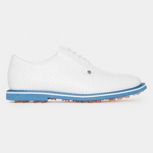 Men's Perforated Gallivanter Spikeless Golf Shoe - White/Blue