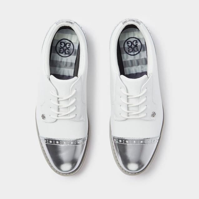Women's Cap Toe Gallivanter Spikeless Golf Shoe - White Women's Cap Toe Gallivanter Spikeless Golf Shoe - White