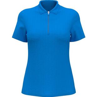Women's Pro Spin 1/4 Zip Heather Short Sleeve Polo CALLAWAY
