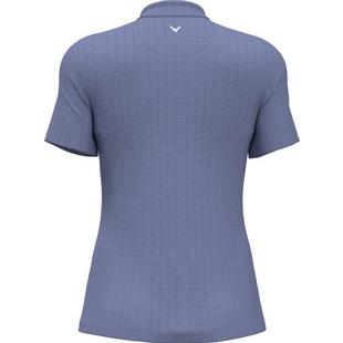 Women's Pro Spin 1/4 Zip Heather Short Sleeve Polo CALLAWAY