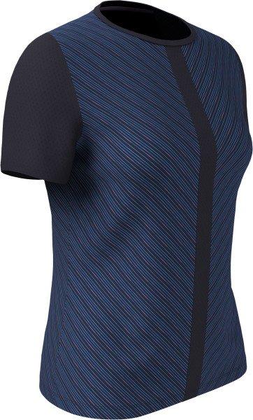 Women's Reflection Stripe Mesh Short Sleeve Top