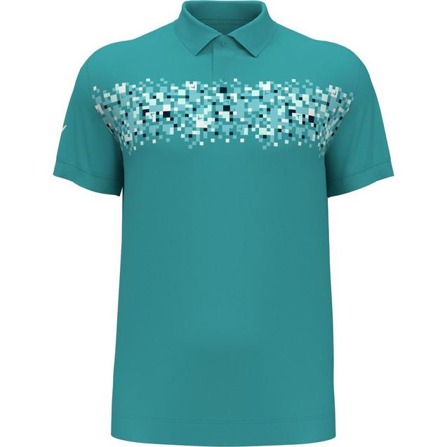 Men's Cut And Paste Print Short Sleeve Polo