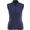 MARINE | Polo chiné à glissière 1/4 sans manches pour femmes