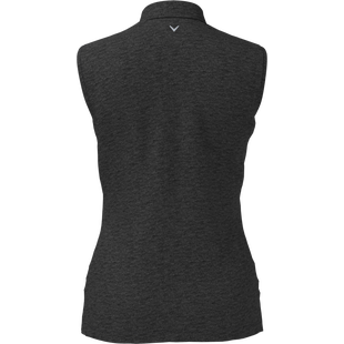 Women's 1/4 Zip Heather Sleeveless Polo CALLAWAY