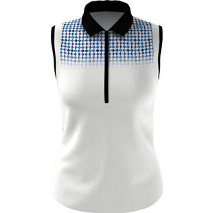 Callaway Apparel Women's Asymmetrical Color Block Golf Polo