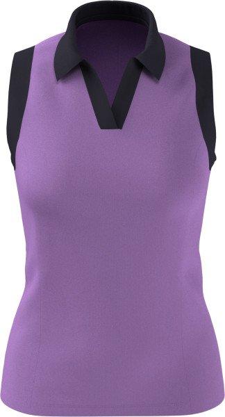 Women's Colourblock Sleeveless Polo