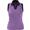PURPLE | Women's Colourblock Sleeveless Polo