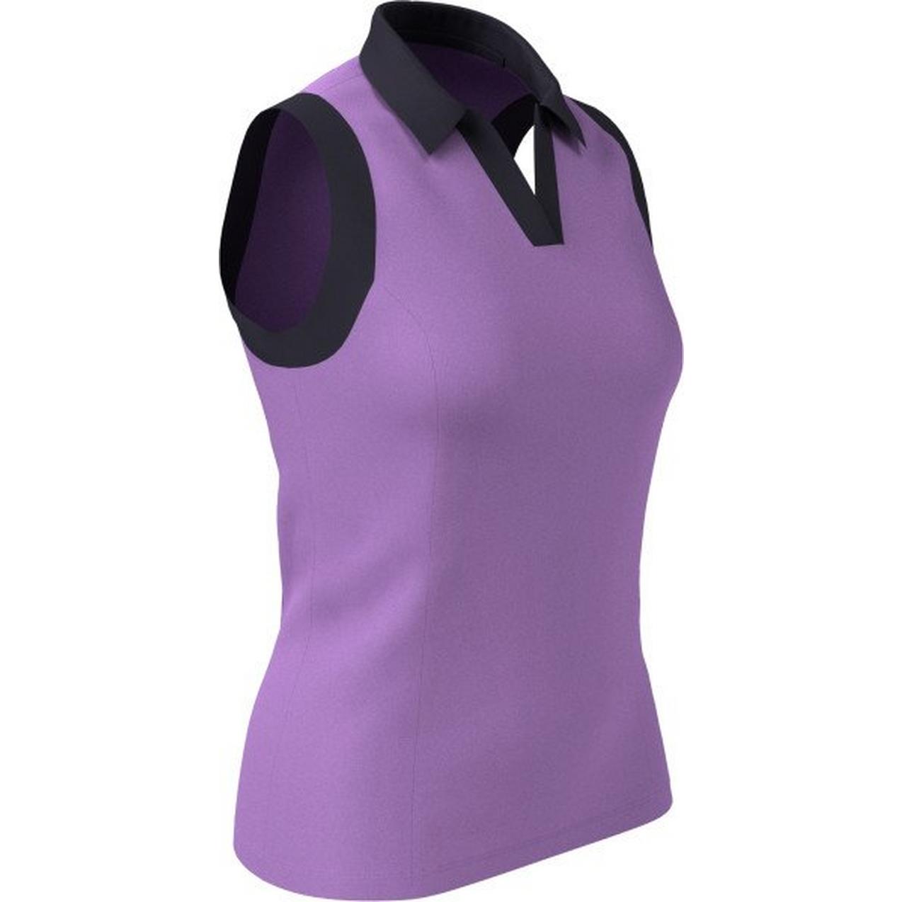 Women's Colourblock Sleeveless Polo