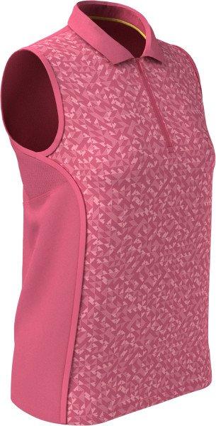 Women's Printed Sleeveless Polo