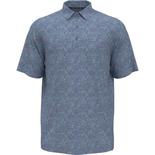 Men's Linear Abstract Short Sleeve Polo