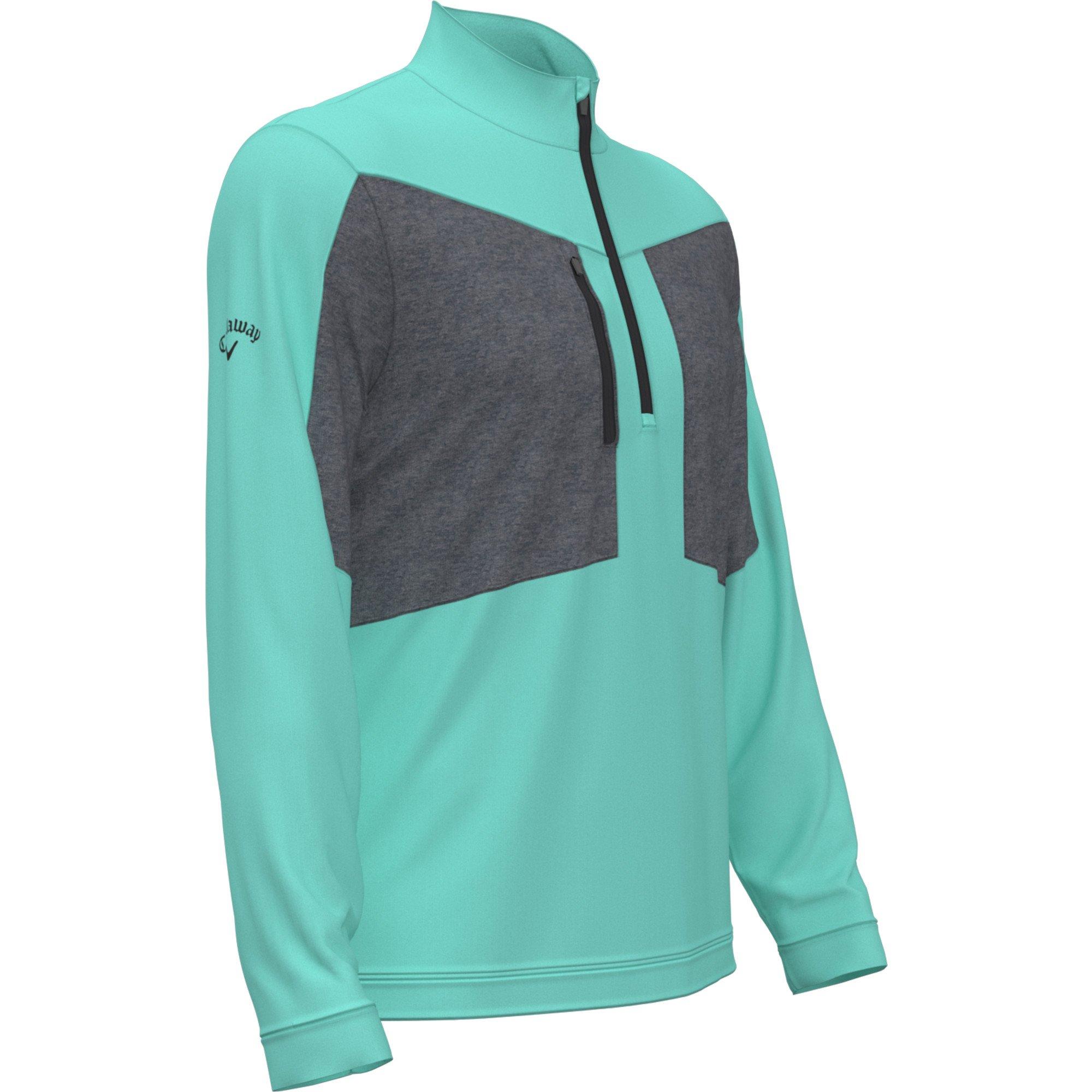 Men's Aquapel Mixed Media 1/4 Zip Pullover