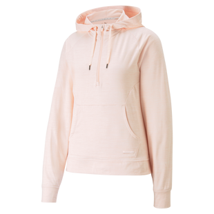 Chandail à capuchon et glissière 1/4 pour femmes