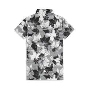 Women's Maple Leaf Printed Short Sleeve Polo PUMA