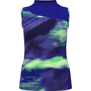 Women's Brushed Abstract Print Sleeveless Top