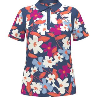 Women's Floral Geo Short Sleeve Polo