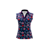 Polo Blue Jungle sans manches pour femmes