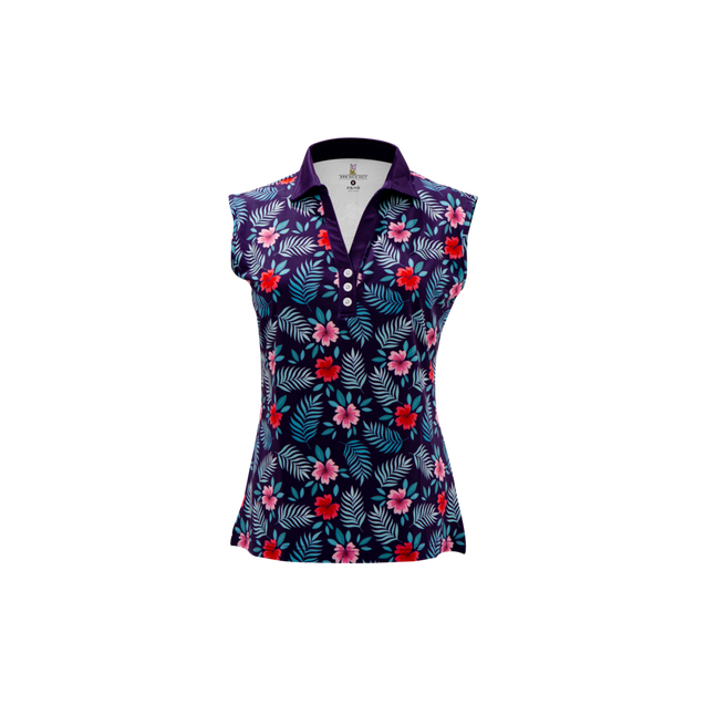 Polo Blue Jungle sans manches pour femmes ROLO