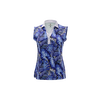 Women's Zebra Leafs Sleeveless Polo