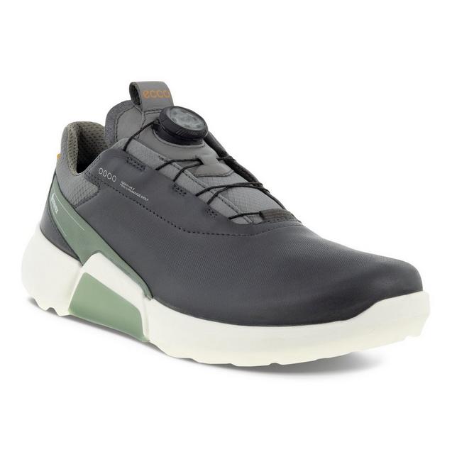 Men's BIOM H4 BOA Spikeless Golf Shoe - Dark Grey | ECCO | Golf 