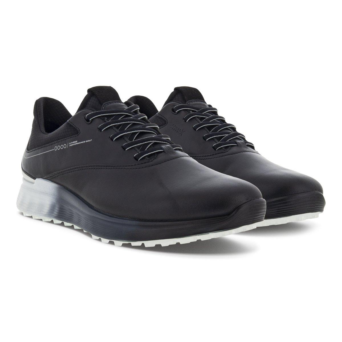 Men's S-Three Spikeless Golf Shoe - Black
