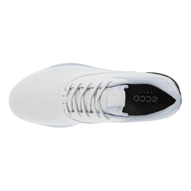 Men's S-Three Spikeless Golf Shoe - White | ECCO | Golf Shoes 