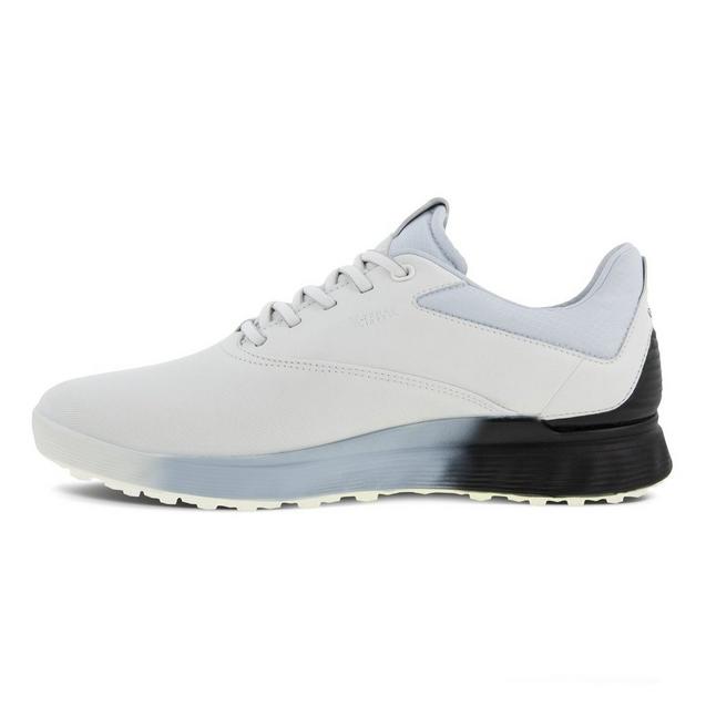 Men's S-Three Spikeless Golf Shoe - White | ECCO | Golf Shoes