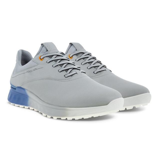 Men's S-Three Spikeless Golf Shoe - Grey | ECCO | Golf Shoes