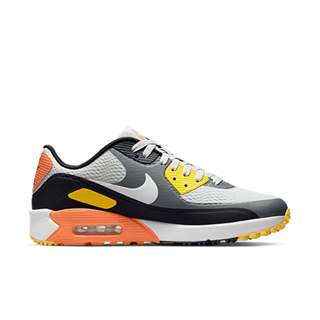 Nike Golf Air Max ゴルフシューズ グレー/イエロー 新品 NIKE ナイキ エアマックス 90G ゴルフシューズ 27cm AIR MAX 90 G