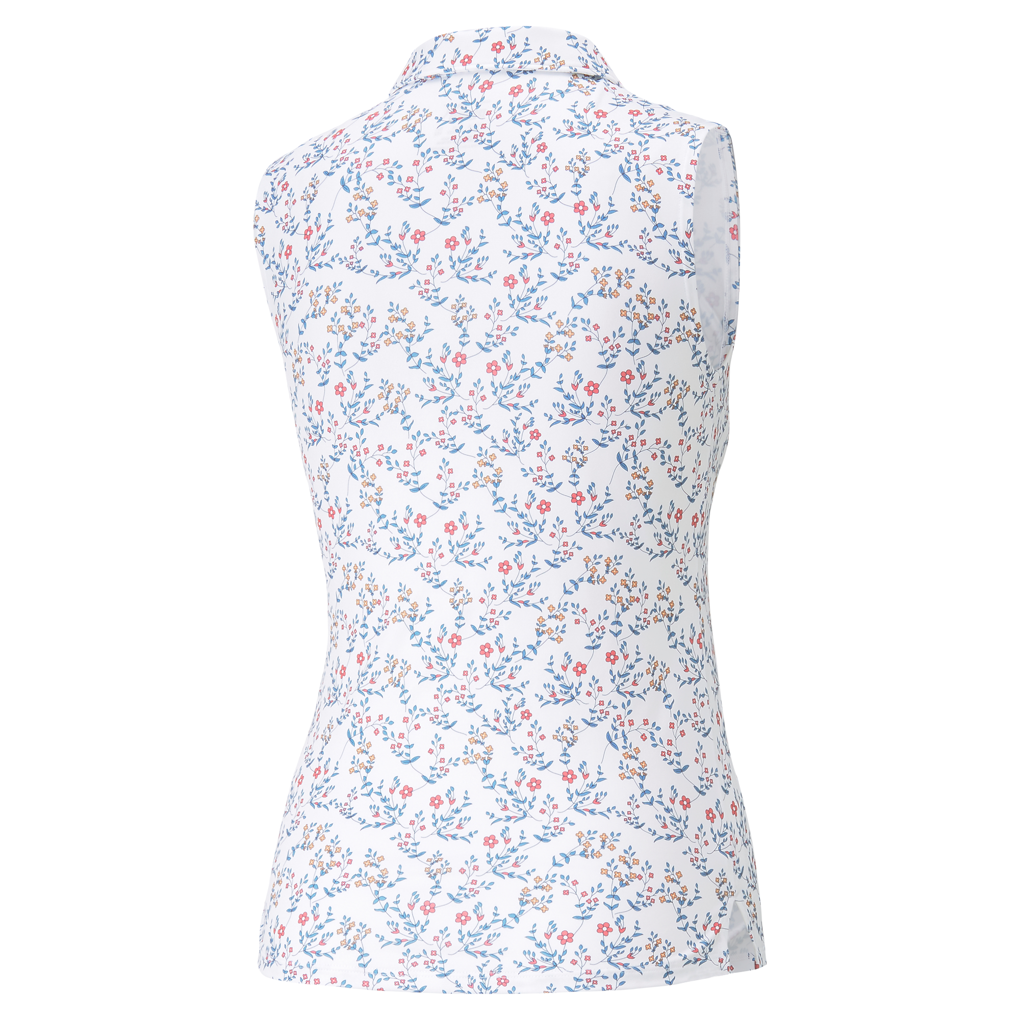 Girl's MATTR Micro Floral Sleeveless Polo