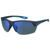 Compete Shiny Metallic Grey/TUNED Blue-Green Golf Sunglasses