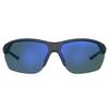 Compete Shiny Metallic Grey/TUNED Blue-Green Golf Sunglasses