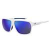 Dominate Matte White/Blue ML Mirror Sunglasses