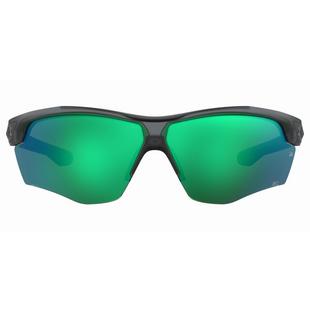 Yard Dual Mt Transparent Pitch Grey/Emerald ML Mirror Sunglasses UNDER ARMOUR