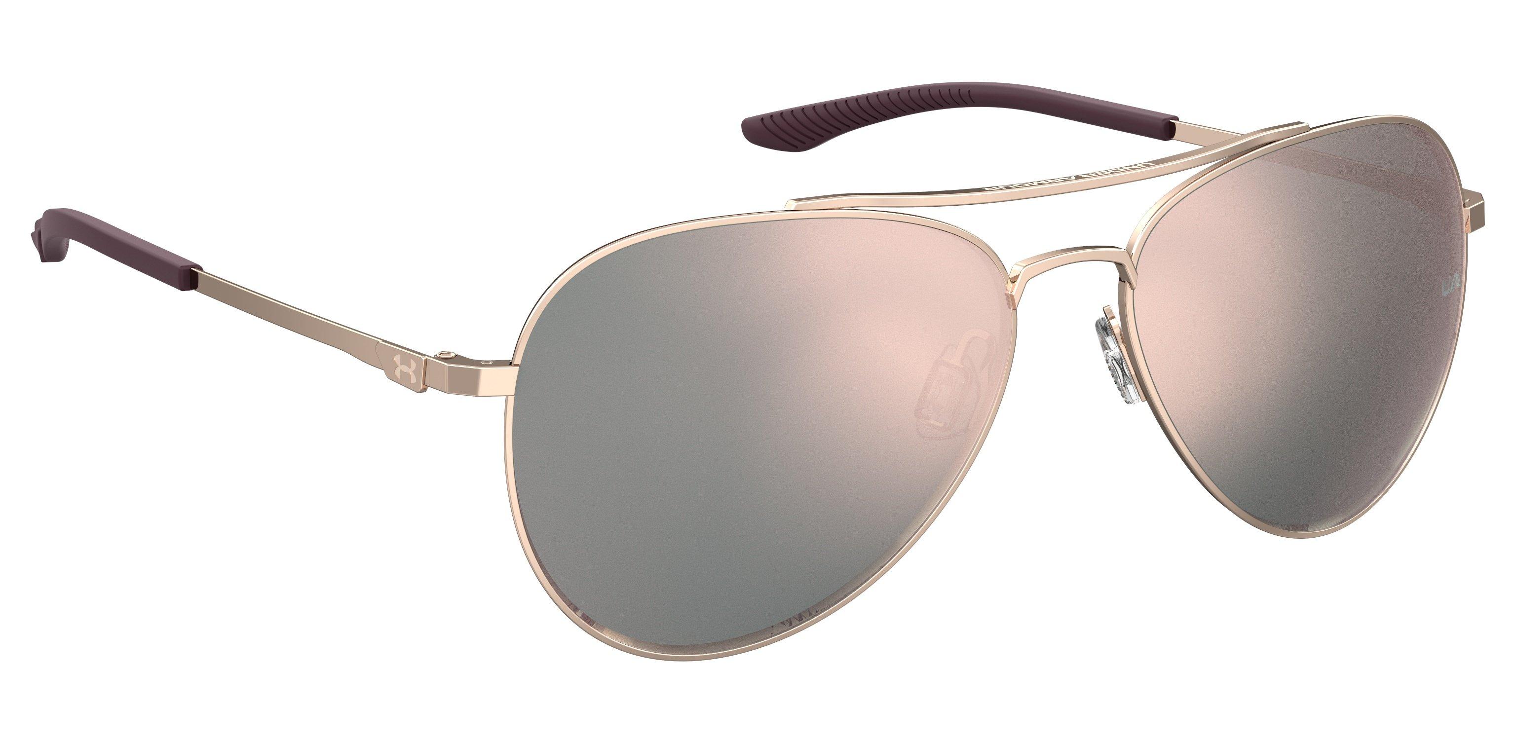 Unisex Instinct Shiny Rose Gold/Rose Gold Mirror Sunglasses